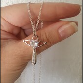 Серебряная цепочка кулон крест