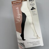 922. Колготи 300 ден Cotton, 3 ecru