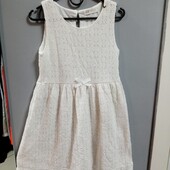 H&M Гипюровое красивое платье на подкладке на рост 134-140 на 9-10 лет