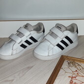 Детские кроссовки кеды Adidas Adidas Grand Court белые 27 размер стелька 17,5 см