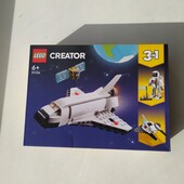 Lego creator 6+ Шатл Спутник, космонавт, космічний корабель. Нова.