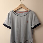 Benetton блакитна брендова футболка