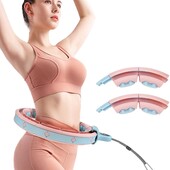 Розумний масажний обруч (Smart Hula Hoop) Фітнес- хулахуп з обтяжувачем, функцією гравітації