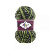 Шкарпеткова селекційна пряжа (нитки для в'язання) alize superwash comfort (№ 2696), 100г, 420m
