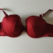 Бюстгальтер бордовий boux avenue uk34ff eu75